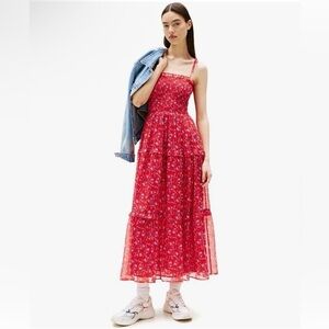 Tommy Hilfiger Red Floral Maxi Dress